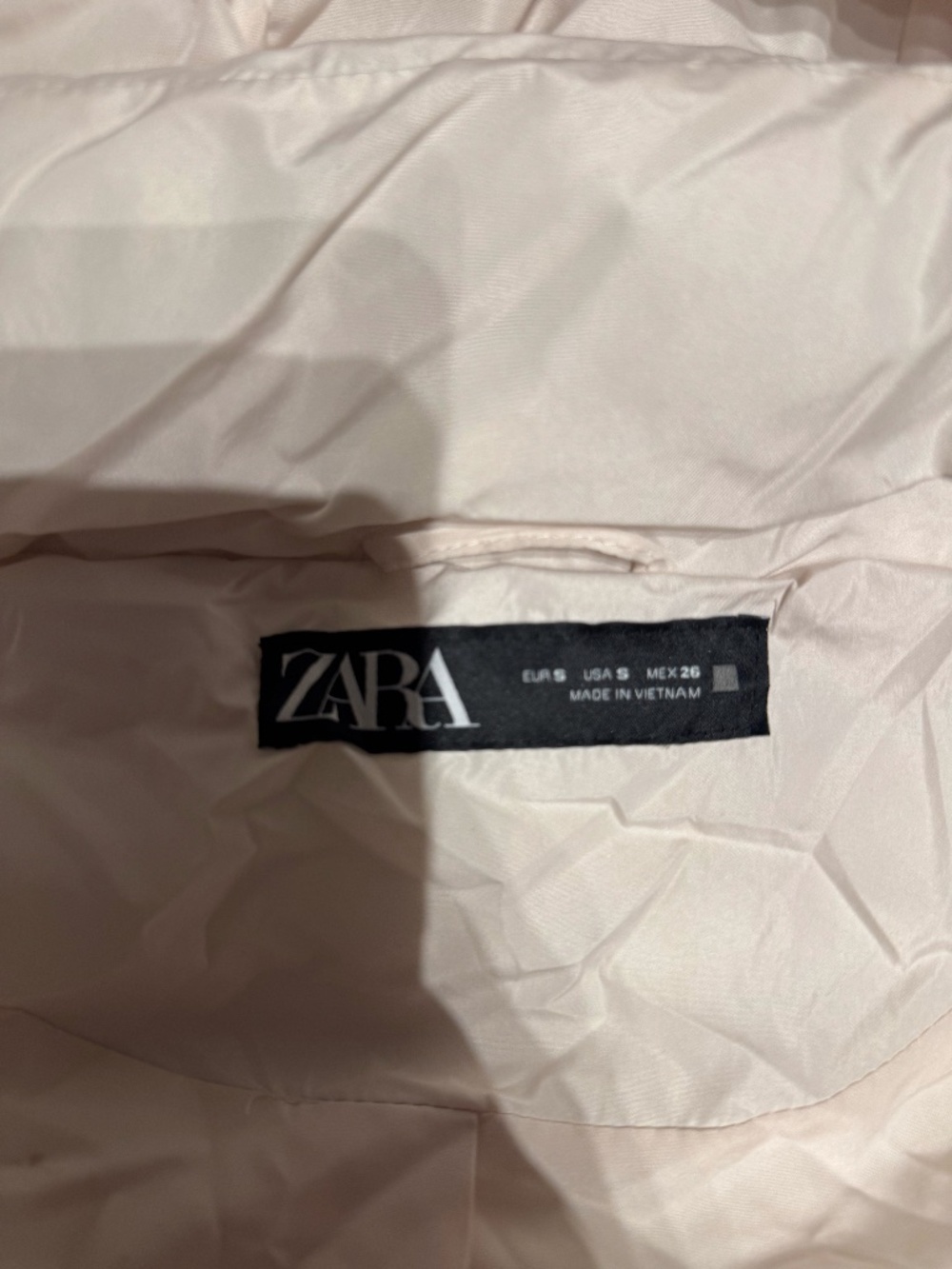 Zara White Thermal Winter Puffer Jacket – Size S